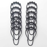 Anneau de suspension flexible en métal en forme de gourde pour rideau de douche, accessoire de rideau