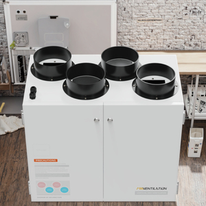 <span class=keywords><strong>Kit</strong></span> de système <span class=keywords><strong>complet</strong></span> MVHR Applications Easy Energy 250m3/h 147CFM Efficacité de récupération de chaleur Ventilation verticale de récupération de chaleur - Product Image 1