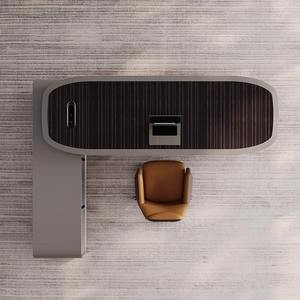 Роскошный l-образный менеджер, офисный стол и стул, Деревянная офисная мебель, современный дизайн, офисный стол для руководителей, стол для офиса - Product Image 5