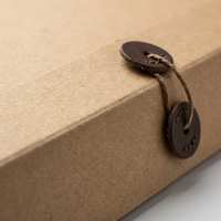 Caja Archivadora de Papel Kraft A4, Carpeta de Almacenamiento de 2-8 cm de Grosor, para Documentos Contables