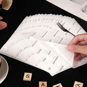 Food Grade Coated Greaseproof Laminated <b>Paper</b> for Pizza Cake French Fries Hamburgers Bread <b>Wrap</b> with Custom Logo - Product Image 2