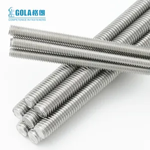 Metric Threaded Rods M6 M8 M10 M12 1000mm and 3000mm Galvanized SS304 SS316 material with DIN975 standard