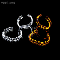 Diffuseur acrylique super lumineux à fond plat LED Rgbw Angel Eyes pour BMW E36 E46 LED Angel Eyes Feux de jour