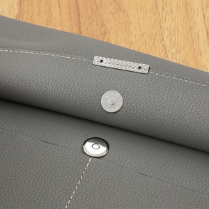 Portefeuille de documents en <span class=keywords><strong>cuir</strong></span> végan imperméable de grande capacité avec logo personnalisé Organisateur de documents <span class=keywords><strong>Pochette</strong></span> de dossiers A4 Enveloppe de bureau Sac de documents - Product Image 5