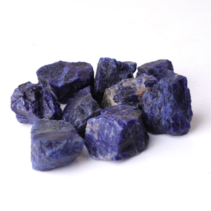 La pierre brute de sodalite naturelle dégringole la pierre brute de décoration | Prix de gros Sodalite brute pour la décoration - Product Image 3