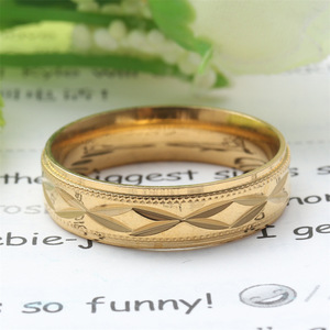 Fashion Women's Geometric Gold <b>Ring</b> Gift Jewelry with <b>Plain</b> Inlay 23031 - Product Image 4