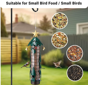 High Quality 4 Feeding Port 2.5LB Capacity <strong>Squirrel</strong> Proof Bird <strong>Feeder</strong> Outdoor <strong>Anti</strong> <strong>Squirrel</strong> Buster Hanging Metal Mesh Wild - Product Image 3