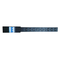 3P 3phase rack mount PDU 1U 63A C13 C14 9 voies Heavy Duty Mining PDU avec Mini disjoncteur