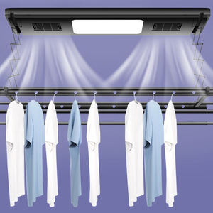 Estante de secado de ropa eléctrico inteligente, panel desinfectante de ajuste de altura de extensión Automática con barra de ropa iluminada - Product Image 2