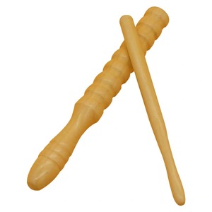 Bâton de percussion Orff en bois pour enfants, instrument éducatif musical à gratter, bâton de rythme en bois massif, vente en gros - Product Image 1