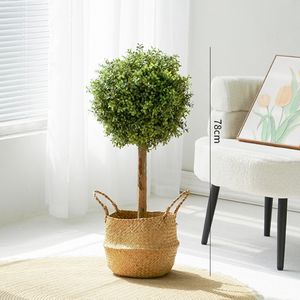 Decoración del hogar para interiores/exteriores con <span class=keywords><strong>maceta</strong></span> <span class=keywords><strong>de</strong></span> árbol <span class=keywords><strong>de</strong></span> simulación ecológica artificial con bola <span class=keywords><strong>de</strong></span> madera <span class=keywords><strong>de</strong></span> flores para la boda <span class=keywords><strong>de</strong></span> Acción <span class=keywords><strong>de</strong></span> Gracias - Product Image 2