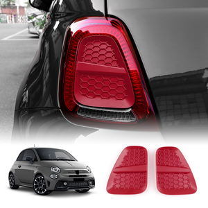 Cache de protection de feu arrière en ABS pour <span class=keywords><strong>Abarth</strong></span> 595 695 595C 695C <span class=keywords><strong>Fiat</strong></span> <span class=keywords><strong>500</strong></span> 500C 2016 2017 <span class=keywords><strong>2018</strong></span> 2019 2020 2021 2022 2023 2024 - Product Image 2