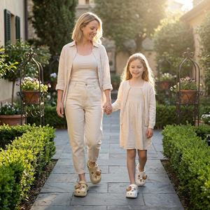 Sabots plats souples et antidérapants en EVA, style Mary Jane, motif dessin animé, pour femme, tendance été, recyclables, imperméables, pour intérieur et extérieur - Product Image 6