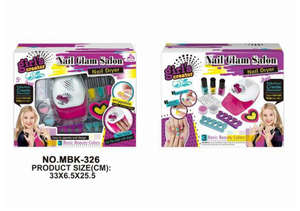 Jouets pour filles, cosmétiques pour enfants, jeu de manucure mignon, ensemble d'outils de manucure, vernis à ongles à base d'eau, art à décoller avec sécheuse - Product Image 2