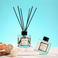 Diffuseur de parfum Via Pinky 100ml noir mat, parfum Rose et Baies, aromathérapie pour la maison avec emballage