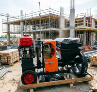 Machine à projeter du mortier horizontale robuste de 60 m avec pompe durable pour les projets de construction commerciale