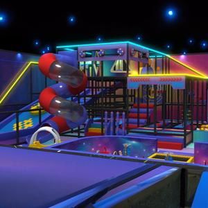 <span class=keywords><strong>Parc</strong></span> d'attractions commercial nouveau design Équipement de jeu pour enfants Aire de jeux intérieure avec trampoline de gymnastique - Product Image 3