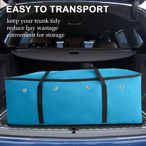 Sac de transport équestre imperméable grande capacité en polyester avec sangle réglable pour foin et balles à alimentation lente – Échantillon gratuit - Product Image 3
