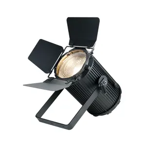 200W 3200K/5600K Theatre Spot con lente Fresnel Cámara de atenuación de enfoque ajustable Luz de fotografía Foco de película LED