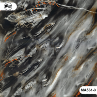Film hydrographique à grain de marbre de Carrare de qualité supérieure, largeur 1m, papier de transfert d'eau PVA pour revêtement de surface industriel