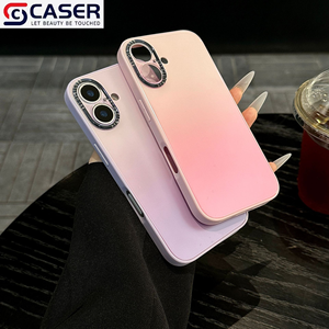 Nuovissima <span class=keywords><strong>Cover</strong></span> Artistica per <span class=keywords><strong>iPhone</strong></span> 17 16 Pro Max in Acrilico Antiurto con Gradiente <span class=keywords><strong>Arcobaleno</strong></span> Stile Ins - Product Image 3