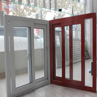 Venta Directa de Fábrica de Ventanas Corredizas de Aleación de Aluminio en Blanco, Diseño Europeo Moderno, Adecuadas para Terrazas de Villas