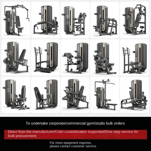 Équipement de musculation professionnel : <span class=keywords><strong>Presse</strong></span> pectorale assise, Élévateur de mollets assis, Appareil d'entraînement 3D adducteur/abducteur, Machine d'abduction des jambes/hanches - Product Image 2