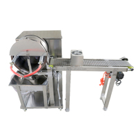 Machine de traitement des feuilles de crêpes et de rouleaux de printemps en acier inoxydable 304, à contrôle de température, 15-35 cm, chauffage au gaz liquéfié, 2000 pièces/h