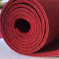 Moquette synthétique pour sol de voiture en non-tissé, épaisseur, noir, gris, rouleau de moquette