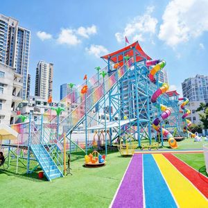 Toboggan Commercial en Acier pour Enfants : Structure Exquise, Fabrication <span class=keywords><strong>de</strong></span> Qualité, <span class=keywords><strong>Prix</strong></span> Compétitif – Aire <span class=keywords><strong>de</strong></span> Jeux Extérieure Non Motorisée pour Parc d'Attractions - Product Image 2