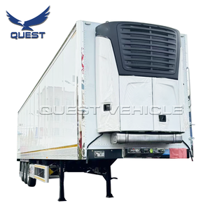 Semirremolque de furgoneta de refrigeración para refrigerador de <span class=keywords><strong>3</strong></span> <span class=keywords><strong>ejes</strong></span> utilizado para transporte de carne, frutas, verduras, semirremolque refrigerado - Product Image 3