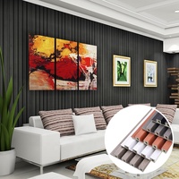 Panel de Pared Ranurado WPC de Alta Calidad, Moderno, Clásico, Minimalista, Ignífugo, Impermeable, Certificado CE, 5 Años de Garantía, Comercial