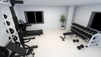 MRD - Conjunto Completo de Equipos de Gimnasio Comerciales Profesionales de 30 m² para Entrenamiento de Fuerza y Cardio, Soluciones para Centros de Fitness