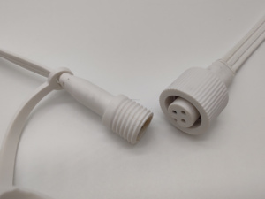หมุด2ขา3พิน4ขา IP65ขั้วต่อสีขาวกันน้ำชุดสายแบนสำหรับไฟ LED - Product Image 2
