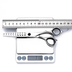 Haircutting Scissors 6 Inch Fishbone Thinning Shears 440C Stainless Steel Professional Hair Stylist Tools For Men Hair Thinning - Product Image 4