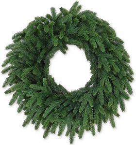 High Quality 60CM Artificial PVC <b>Christmas</b> Wreaths for Door Decorations Eco-Friendly & Fireproof Indoor Home Decor - Product Image 1