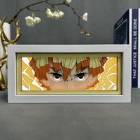 Boîte à lumière LED Style 400 3D Papier superposé USB Batterie avec impression UV pour salle de jeu Décoration intérieure
