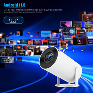 <span class=keywords><strong>Projecteur</strong></span> HY300pro au prix d'usine, nouvelle conception de projecteurs intelligents Android 720P, home cinéma portable, voyage en plein air - Product Image 6