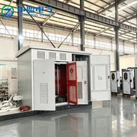 Poste de transformateur préfabriqué extérieur de type européen 630 kVA YBW-1 pour station de recharge de véhicules électriques