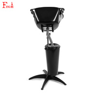 Bacs de lavage modernes pour salons de coiffure, stations de lavage portables sur roulettes avec réservoirs d'eau pour usage commercial et domestique