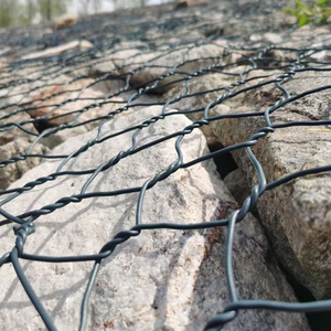 Nóng bán Chất lượng cao lục giác gabion lưới gabion đá lồng PVC tráng gabion hộp dây hàng rào - Product Image 4