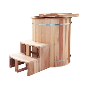Bain de glace thérapeutique en bois avec refroidisseur et filtre - Product Image 6