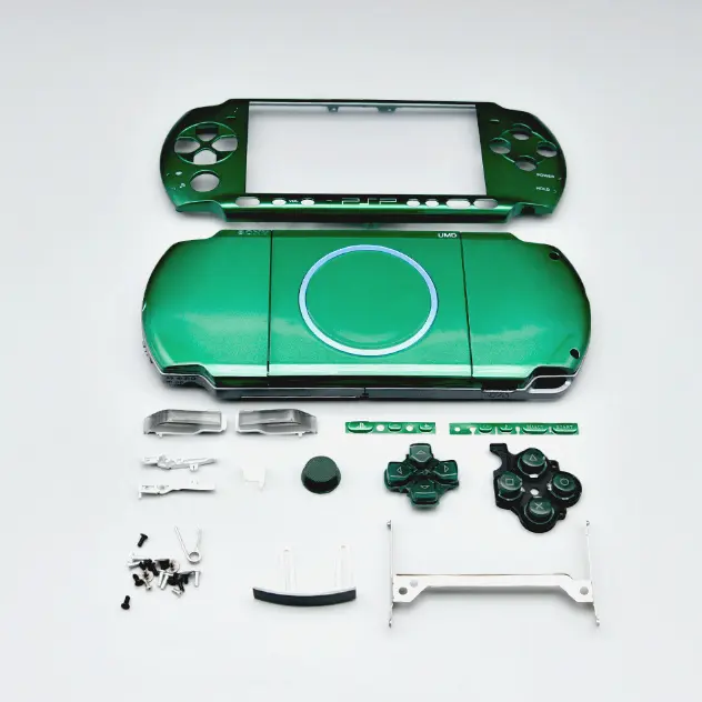 Green Shell Voor PSP3000 Console Volledige Set Behuizing Shell Voor PSP3000 Behuizing Case Voor Psp 3000
