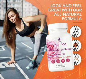 マルチコラーゲンプロテインパウダーとカプセル、オーガニック、ビーガン、カスタマイズ可能なハーブサプリメント、美容、育毛、健康サポート用 - Product Image 2