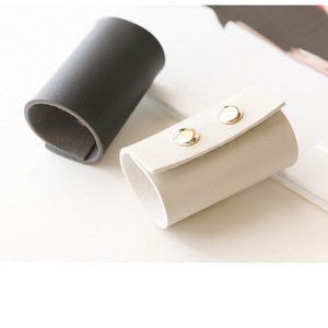 Summer niche leather hair <b>tie</b>, simple and gentle on hair, suitable for ponytails, adult headwear. - Product Image 2