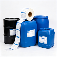 Étiquette personnalisée en vinyle brillant pour seau chimique, résistante aux solvants, aux UV et à l'eau, autocollante pour seau en plastique de 20 L
