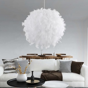 <span class=keywords><strong>Lustre</strong></span> en plumes style nordique, moderne, Simple, créatif, tendance, fille, confortable et romantique, pour salle à manger, <span class=keywords><strong>chambre</strong></span> principale, lampe - Product Image 1