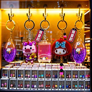 Wholesale Custom Logo Plastic Digital Photo Keychain Cartoon Style with Enamel Finish for Promotional Gifts