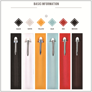 Bán buôn tùy chỉnh PU da bút Pouch Set Kinh doanh Quà Tặng trường văn phòng văn phòng phẩm bút chì trường hợp và Túi - Product Image 4