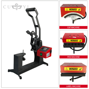 Cuyi 3 trong 1 Combo nhiệt Báo Chí in ấn Máy <span class=keywords><strong>cap</strong></span> Pen 15*15cm thăng hoa máy in cho Logo tùy chỉnh - Product Image 3